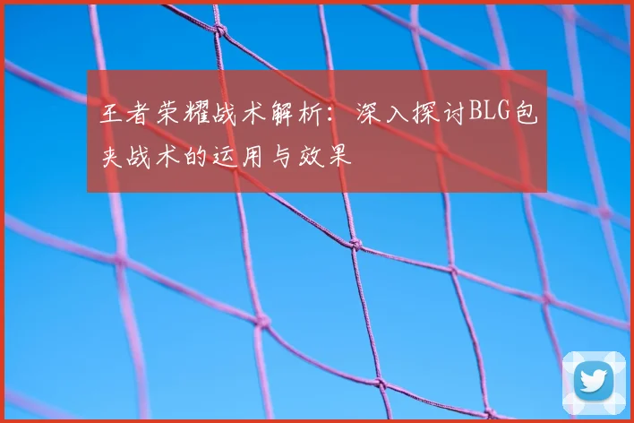 王者荣耀战术解析：深入探讨BLG包夹战术的运用与效果