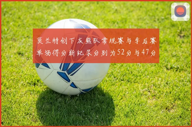 莫兰特创下灰熊队常规赛与季后赛单场得分新纪录分别为52分与47分
